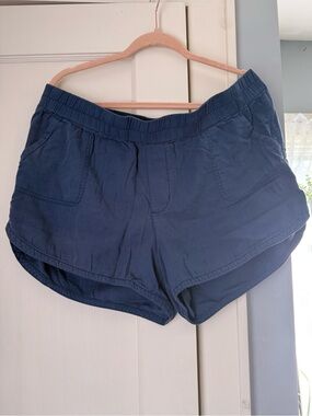 Maurices Navy Elastic-Waist Athletic Shorts
